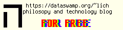 Banner image for the website dataswamp.org/~lich (lich's website)